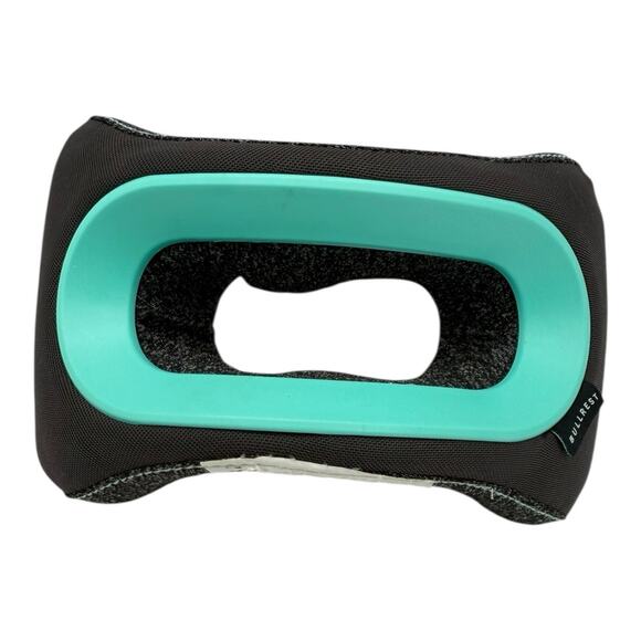 Bullrest Commuter Travel Neck Pillow Ergonomic Mint Gray Memory Foam Brookstone - Picture 3 of 5